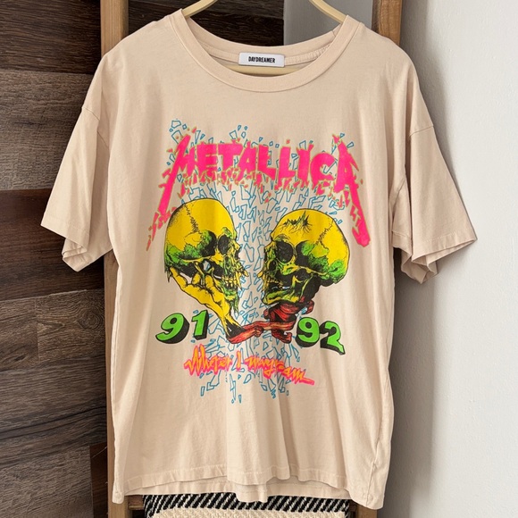 Daydreamer Tops - Daydreamer Metallica Wherever I May Roam Tee